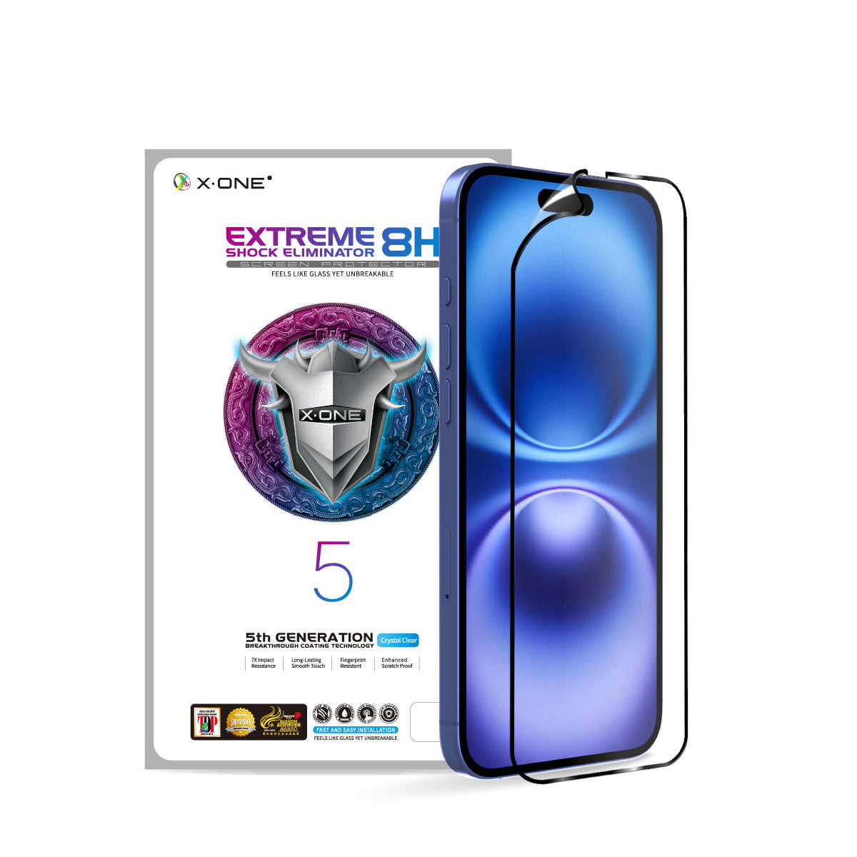 X.One® Hybrid Polymer Impact Screen Protector (Clear HD 5th Gen) for iPhone