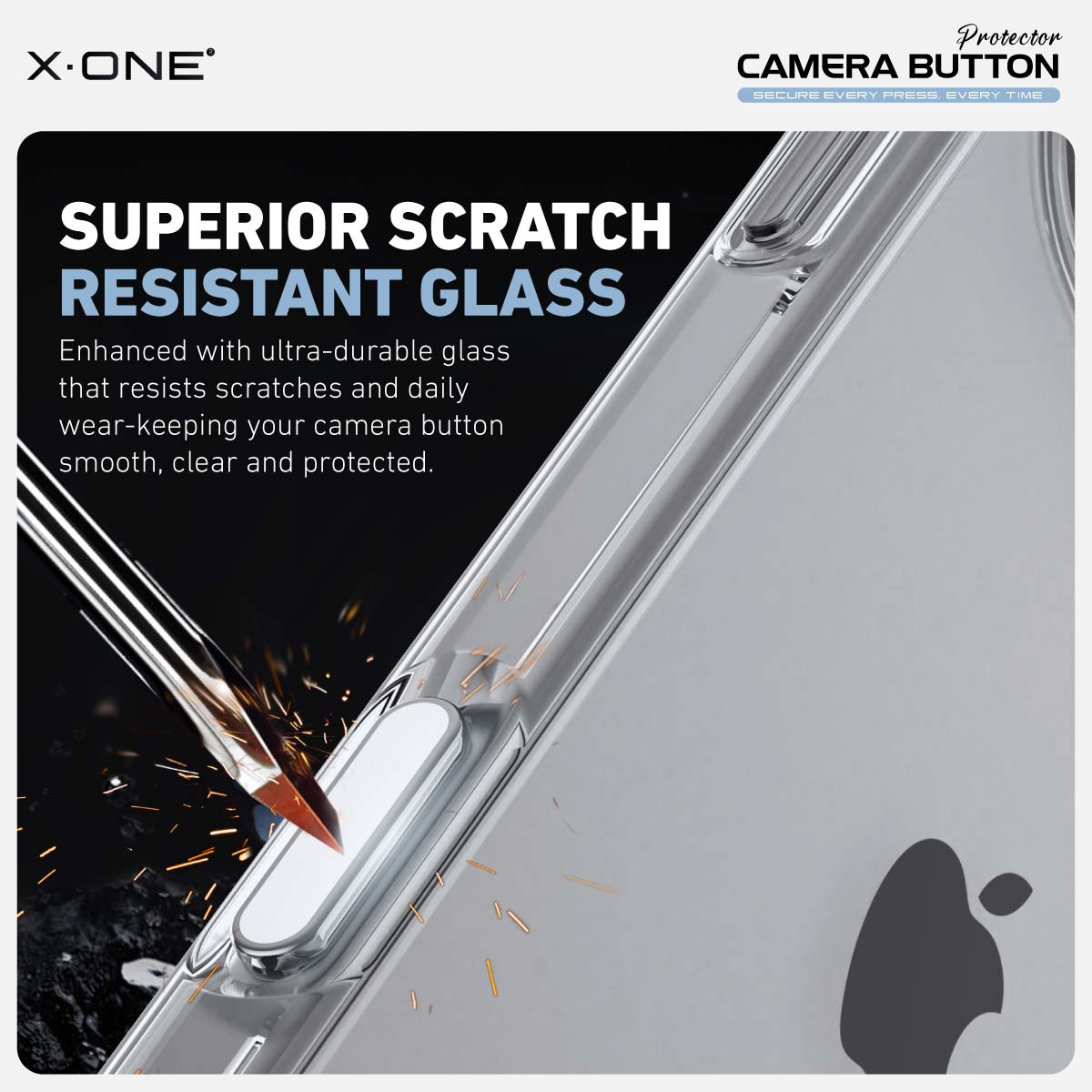 X.One Camera Button Protector for iPhone 16 Pro Max/16/16 Plus Camera Control Button